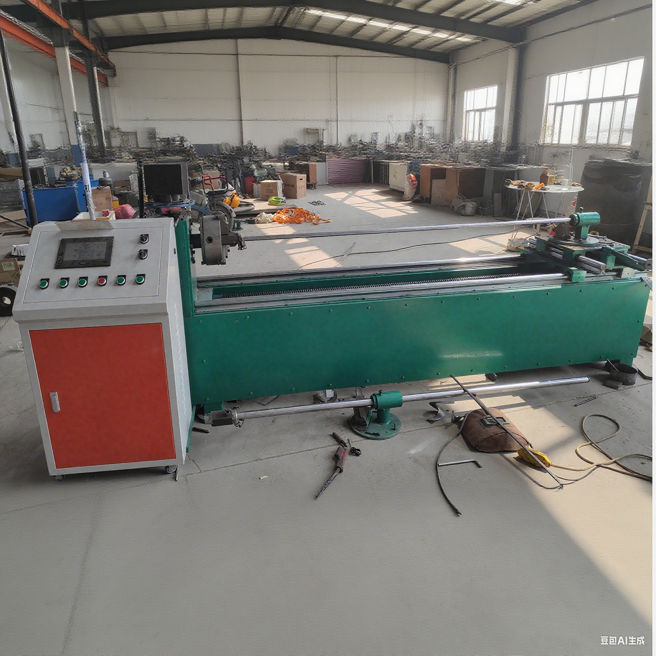 Continuous Screw Flight Winding Machine